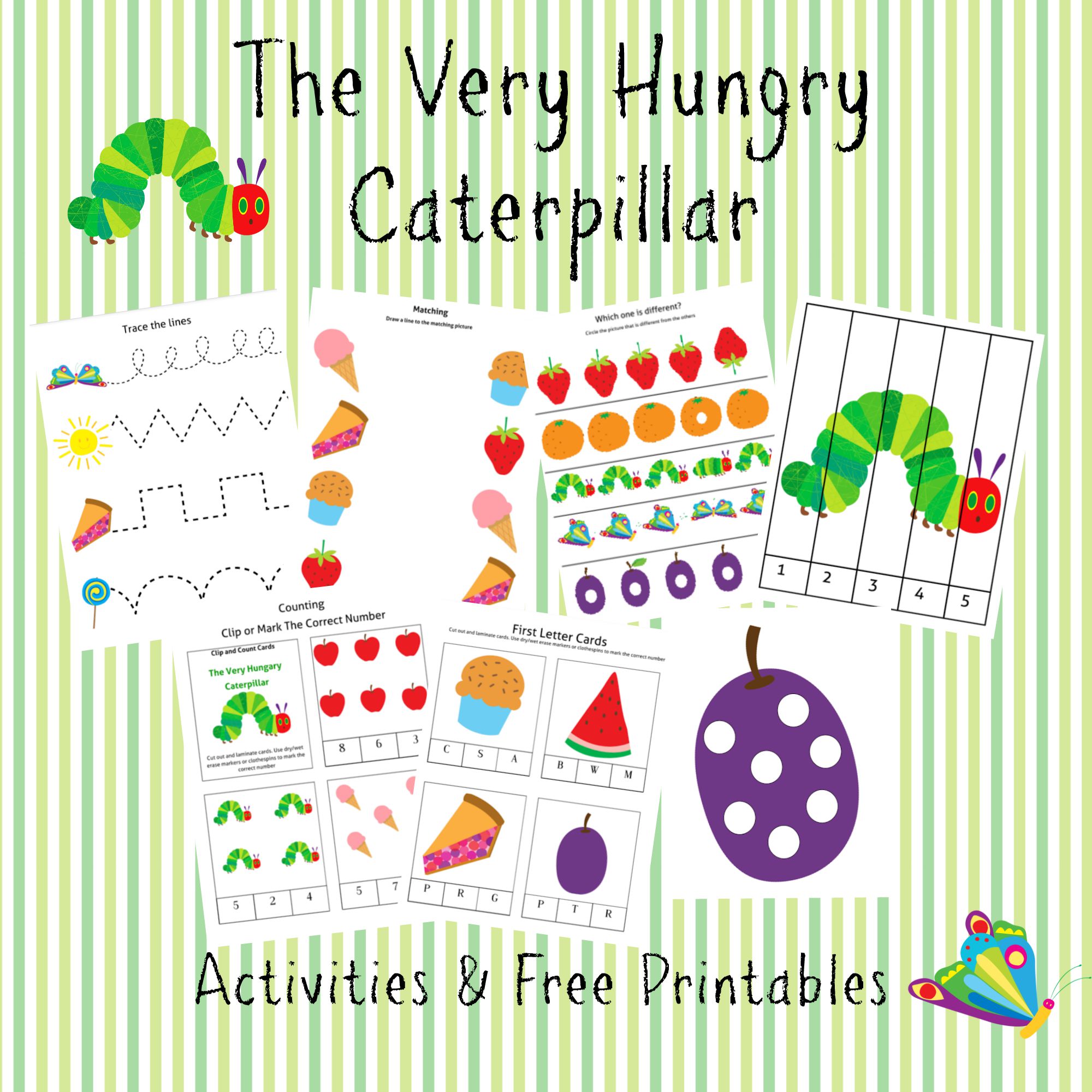 The Very Hungry Caterpillar Printable 96 Total Pages