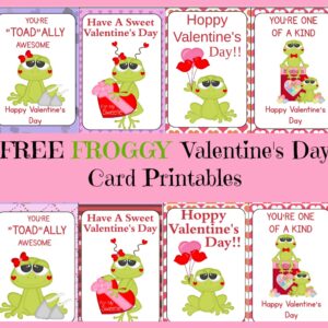 Froggy Valentine's Day Cards
