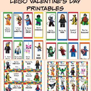 LEGO Valentine's Day Cards & Bookmarks