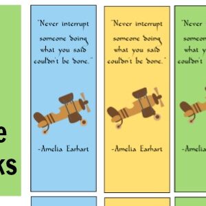 Amelia Earhart Bookmarks