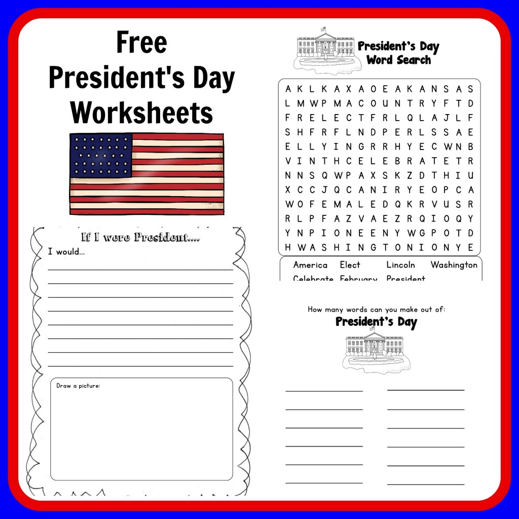 Free Printable Presidents Day Worksheets For Kindergarten - Printable ...