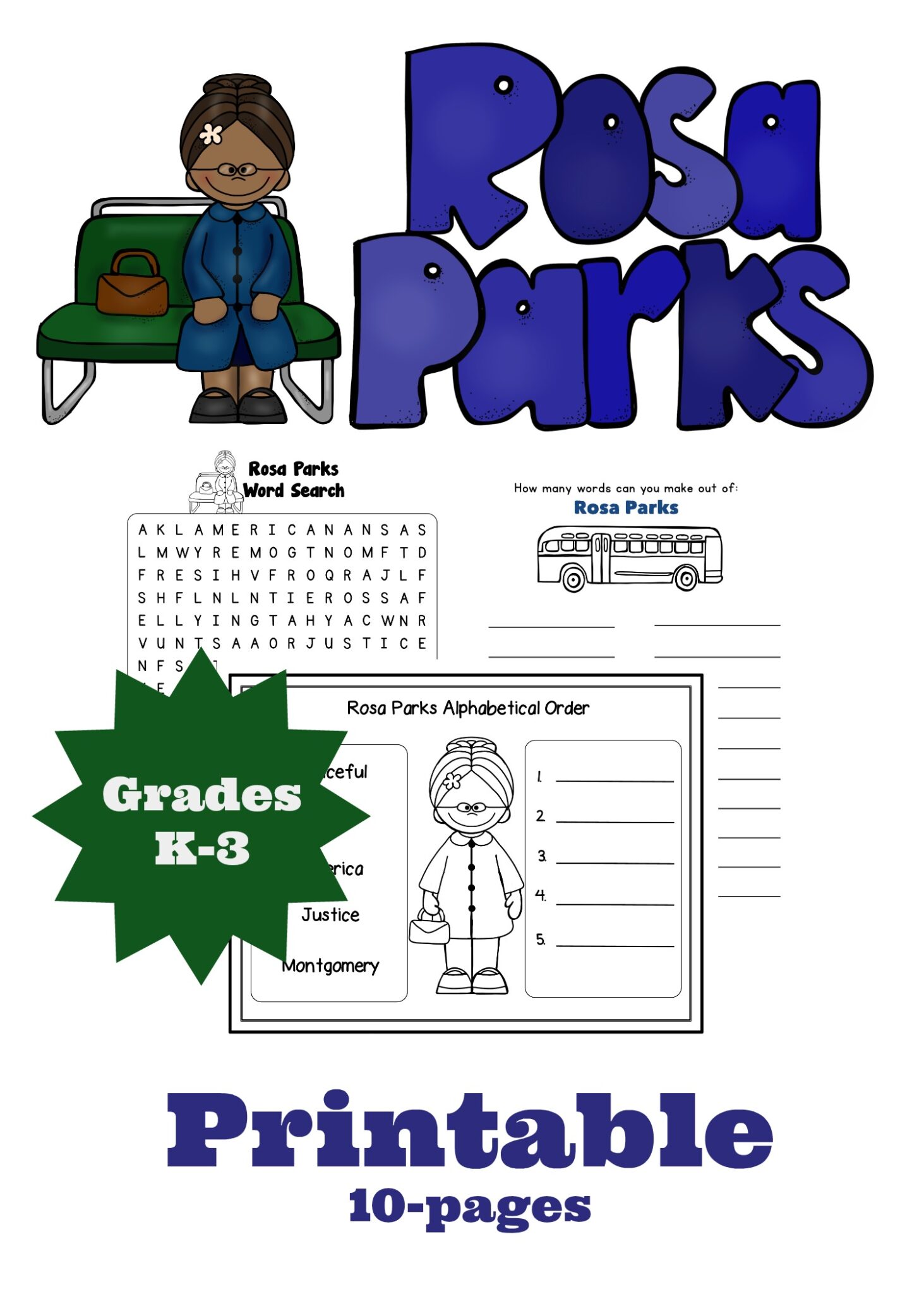 Rosa Parks Printable