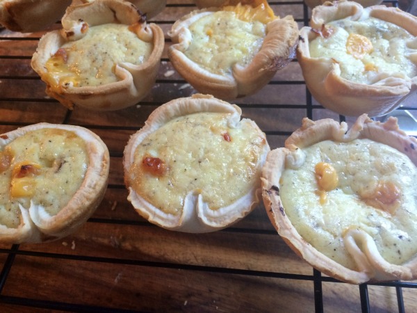 Ham & Cheese Quiche using Pete & Gerry's 