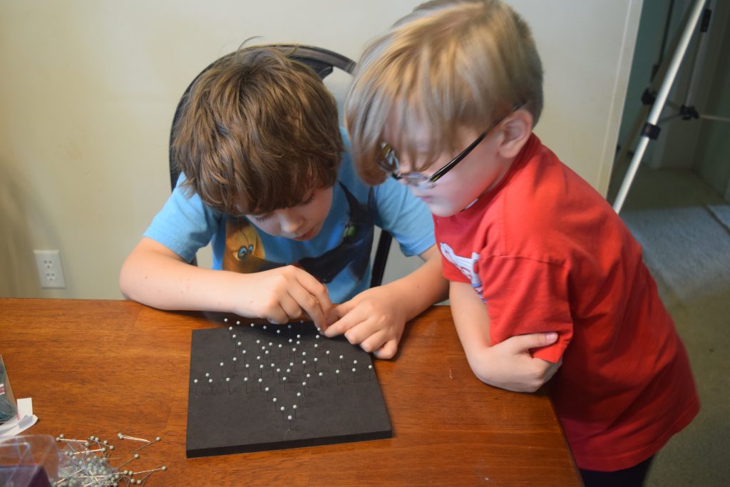 Putting pins in place