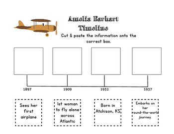 Amelia Earhart Printable - Grades K-3 - Image 3