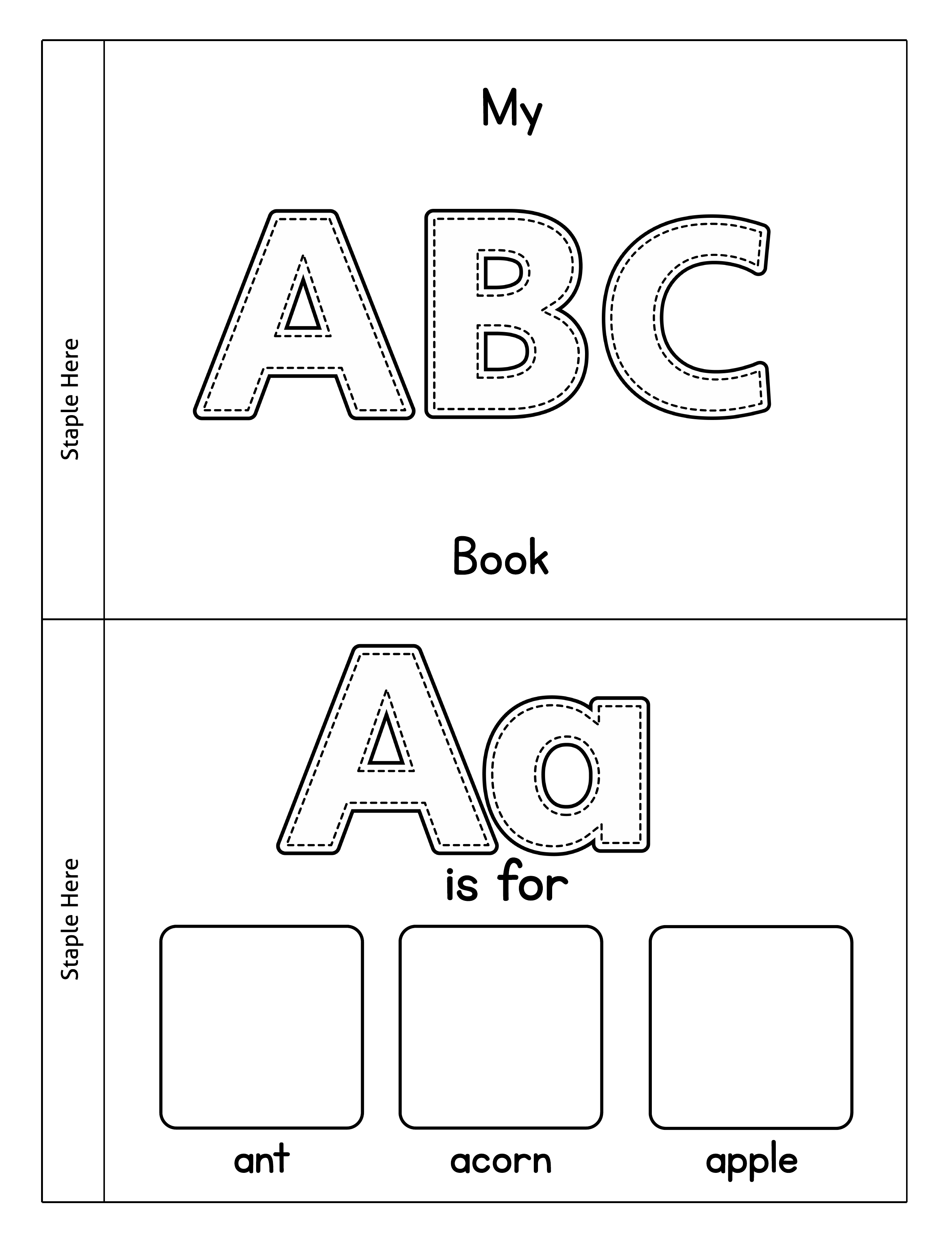 Abc Booklet Template