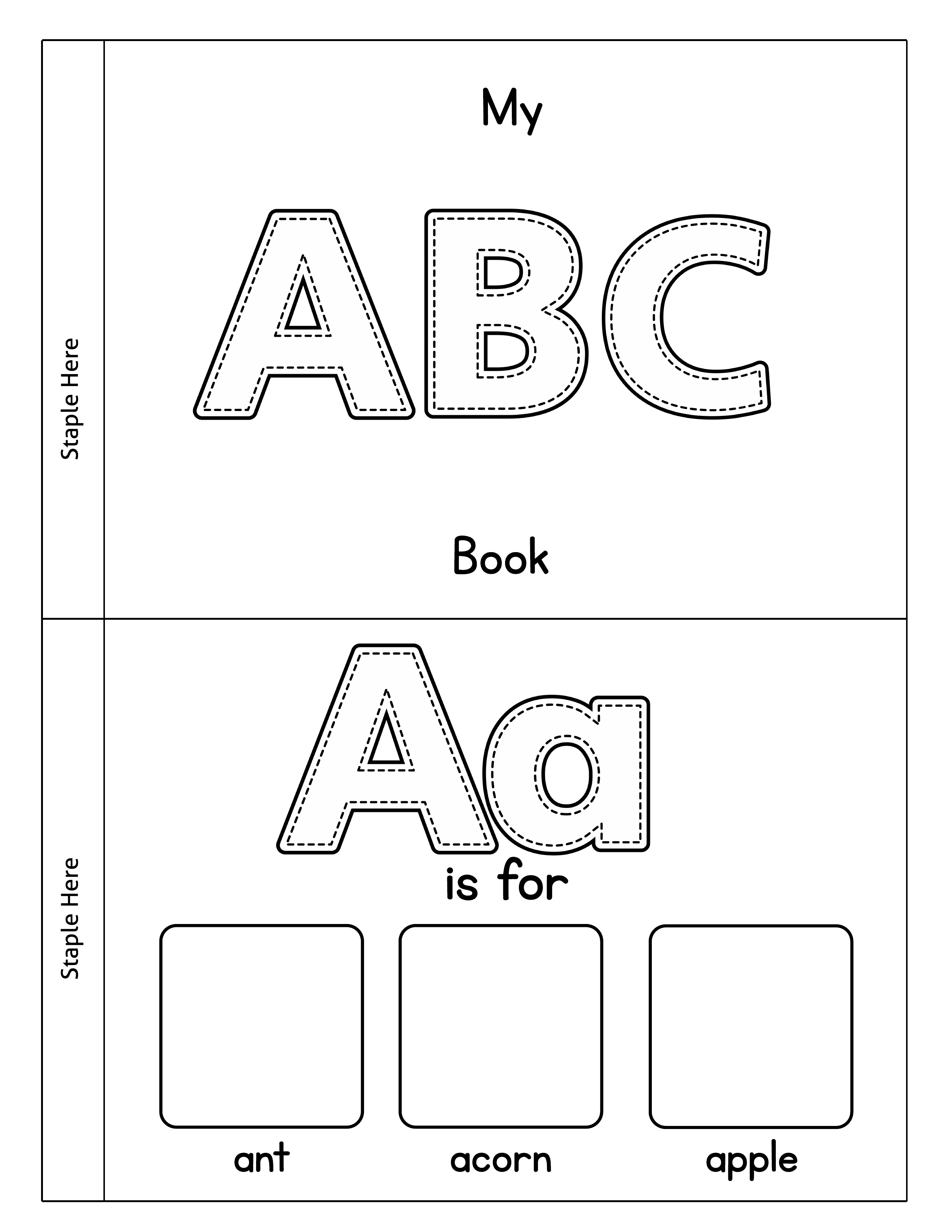 Abc Printable Book Printable Calendars At A Glance