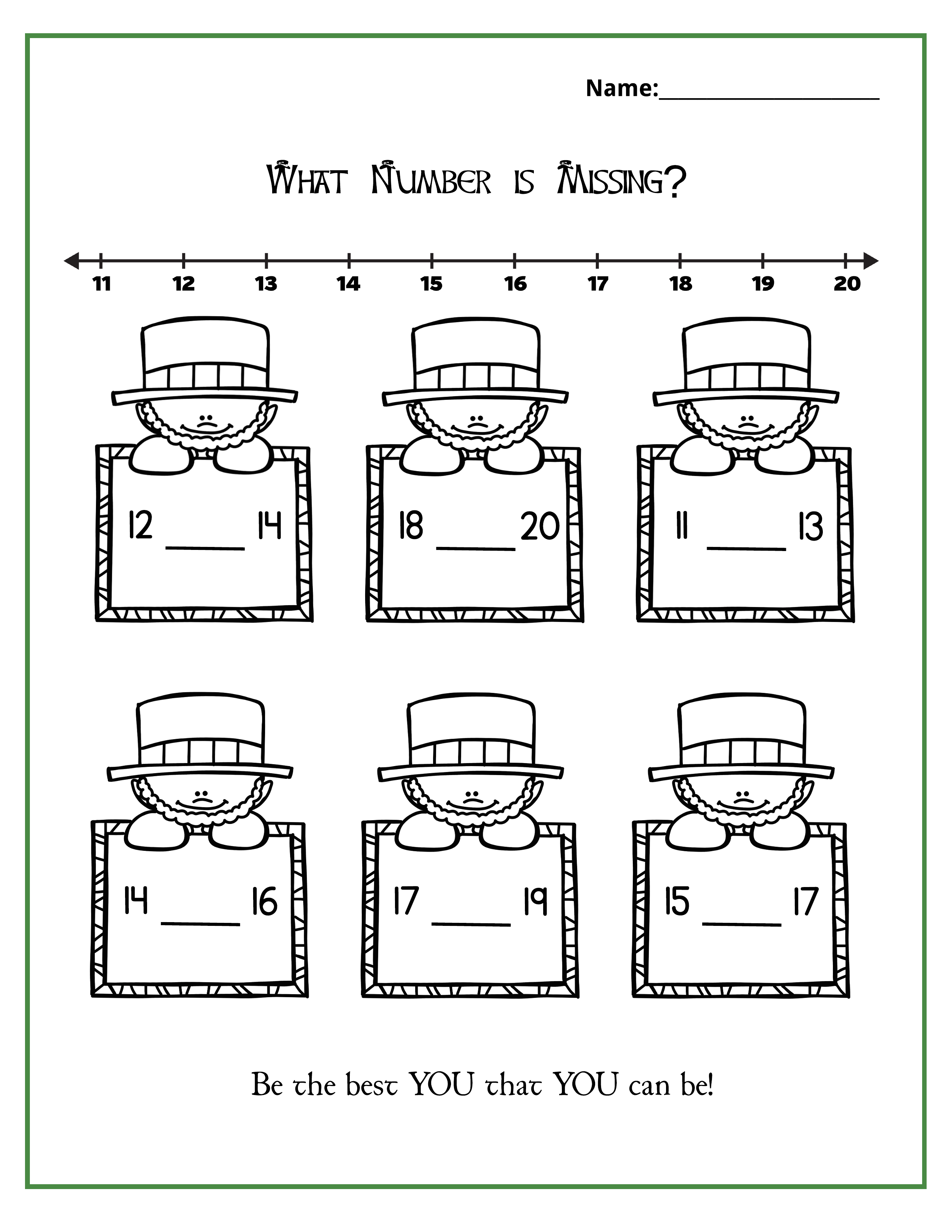 St. Patrick's Day Math Printable - Image 9