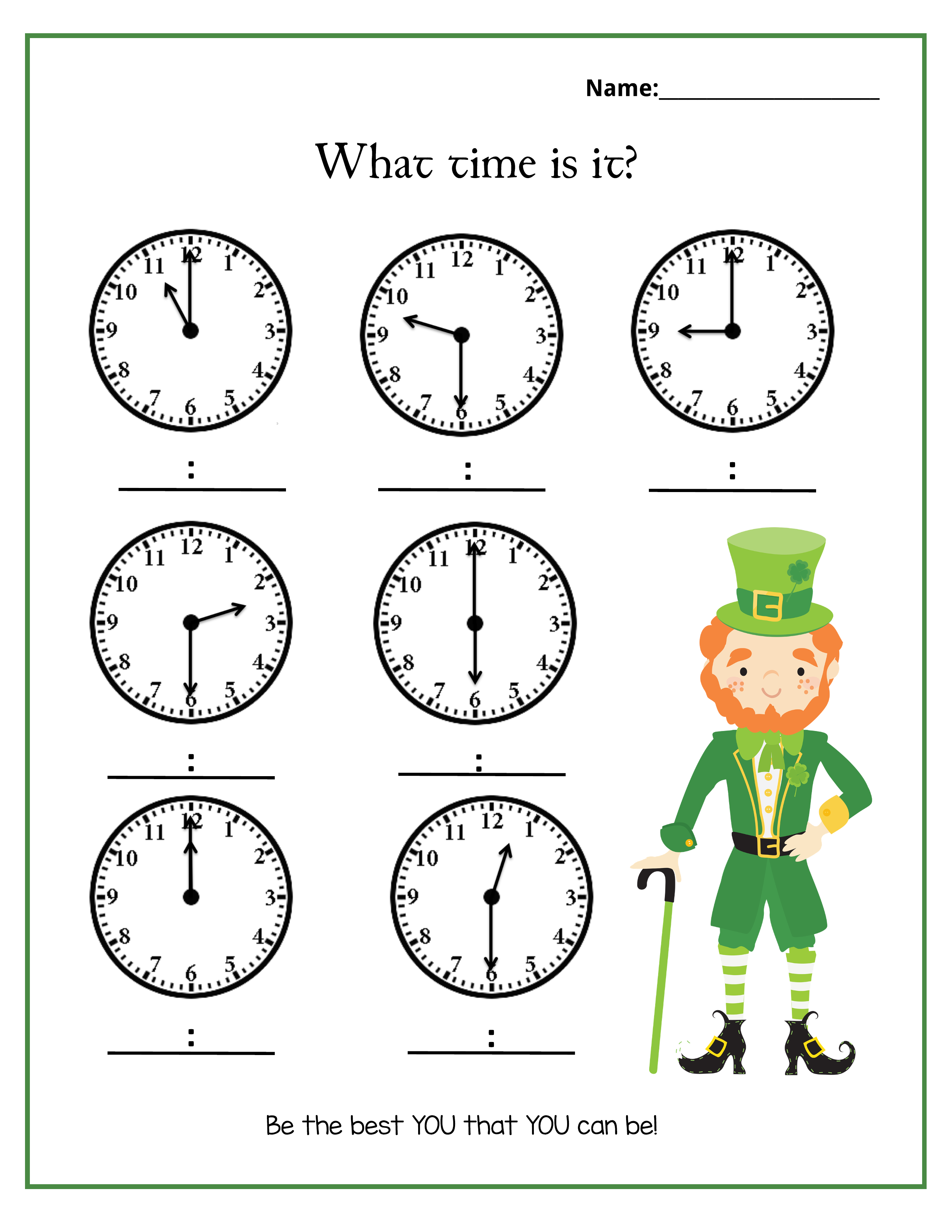 St. Patrick's Day Math Printable - Image 10