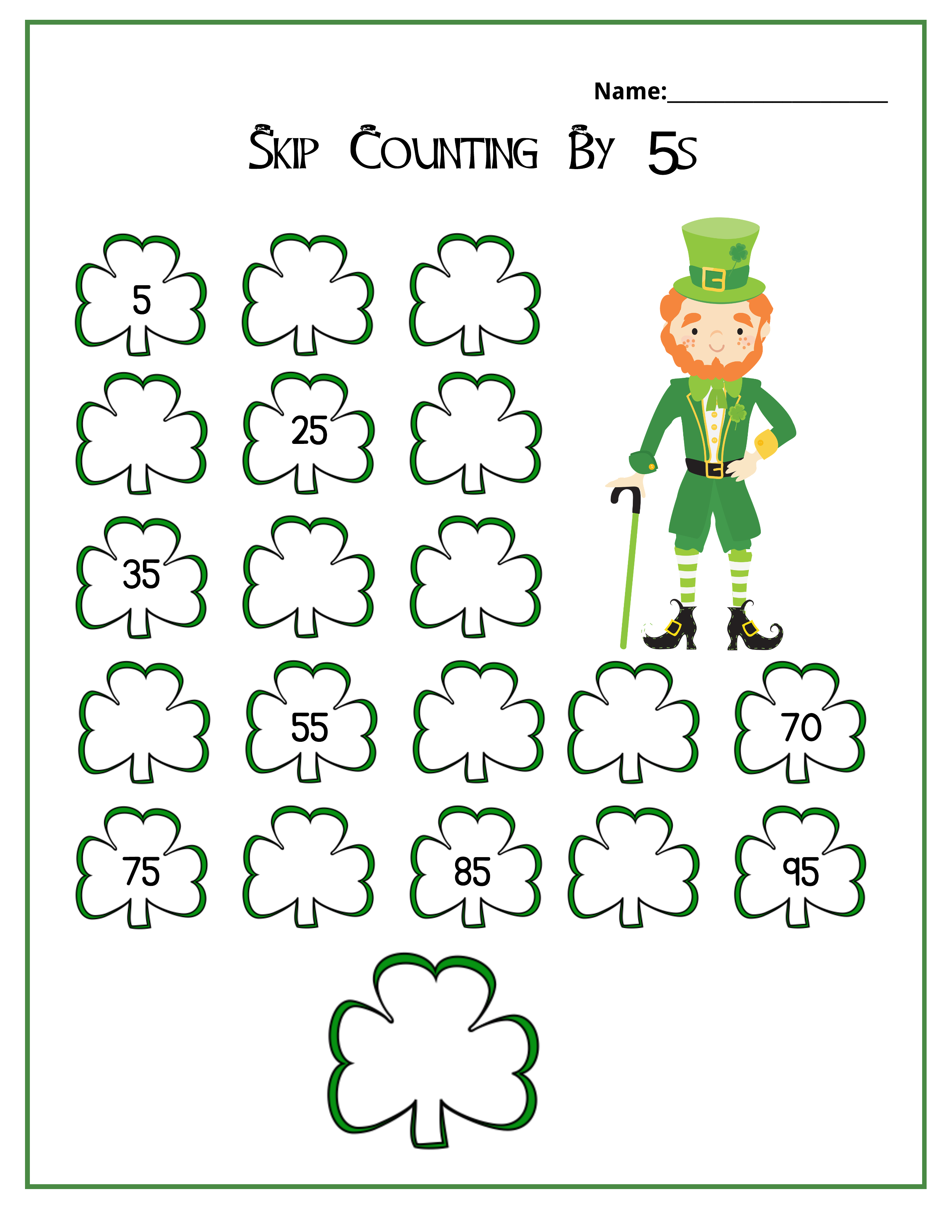 St. Patrick's Day Math Printable - Image 11