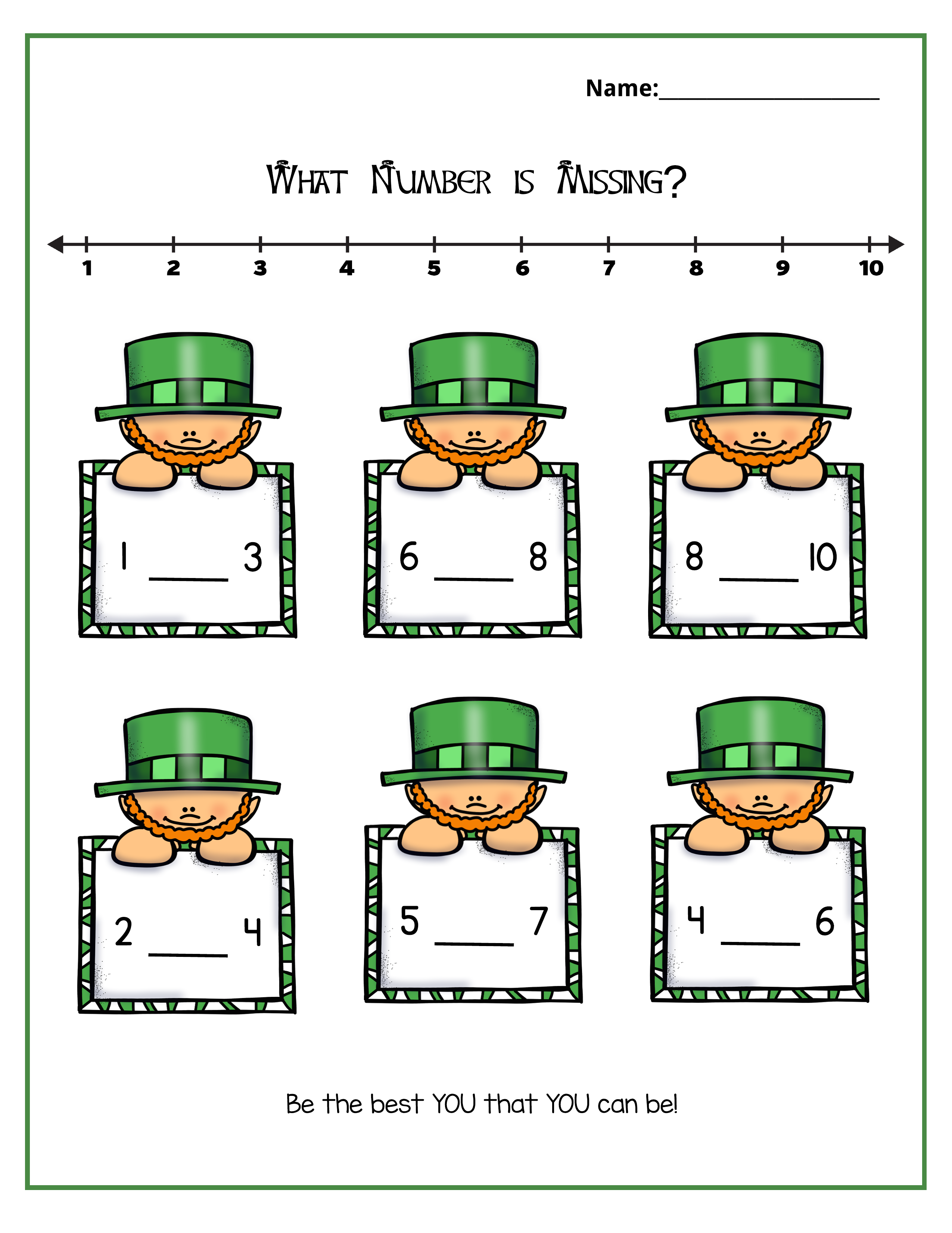 St. Patrick's Day Math Printable - Image 12