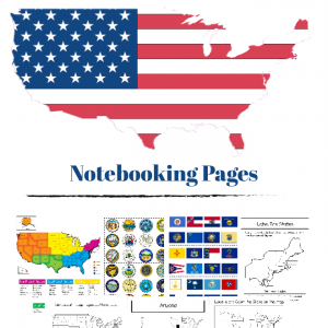 50 States Notebooking Pages