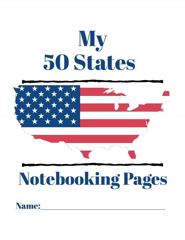 50 States Notebooking Pages | As They Grow Up